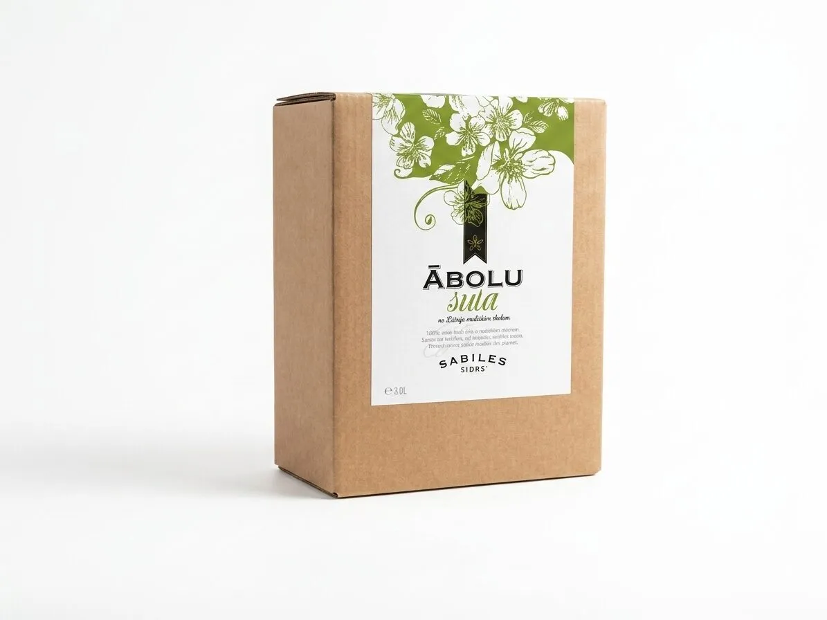 Ābolu sula, nefiltrēta, bag-in-box