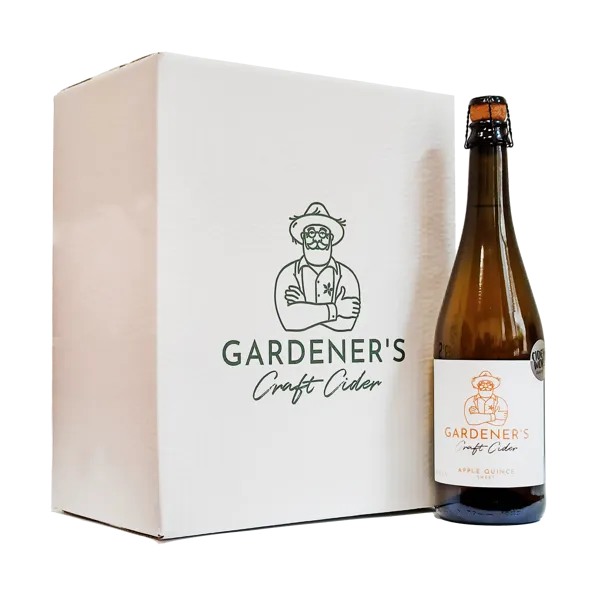 Kaste Gardener's saldā ābolu–cidoniju sidra (6 pudeles)