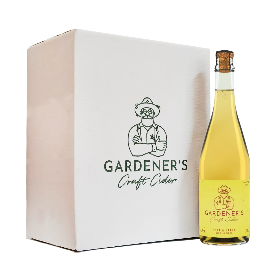 Kaste Gardener's saldā bumbieru–ābolu sidra (6 pudeles)